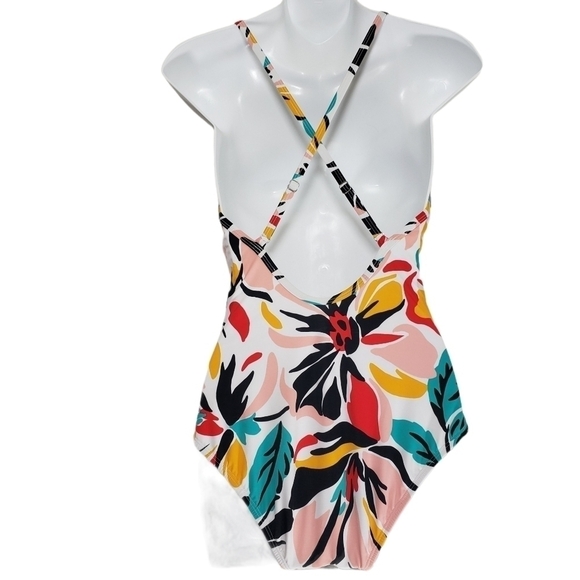 Beach Betty Slimming White Multi Floral One-Piece - Picture 3 of 7